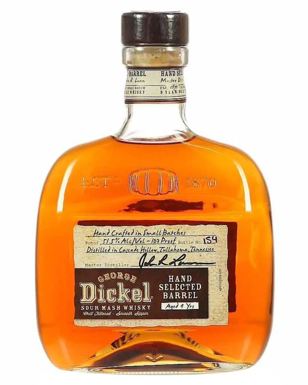 George Dickel 9 Year Old / Hand Selected Barrel Tennessee Whiskey - Image 1