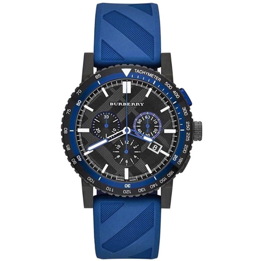 Burberry BU9807 The City Navy Blue Chronograph Men's Watch - Image 1