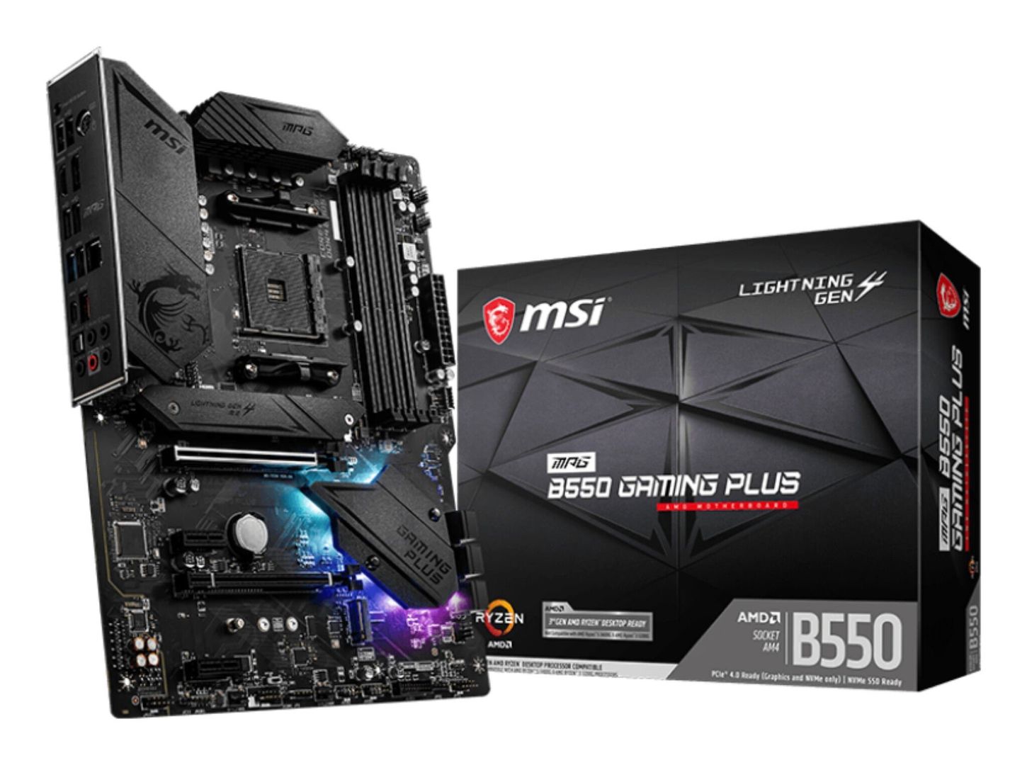 MSI MPG B550 Gaming Plus AMD B550 Socket AM4 ATX - Image 1