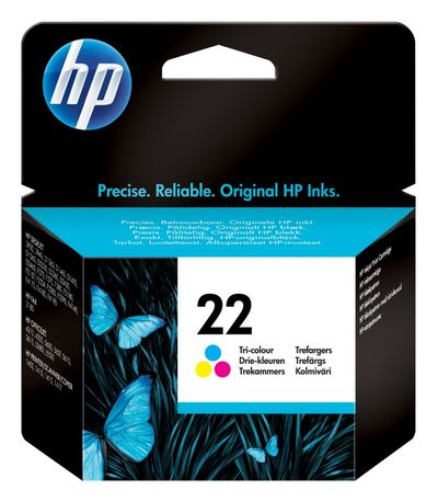 HP 22 Tri-color Original Ink Cartridge