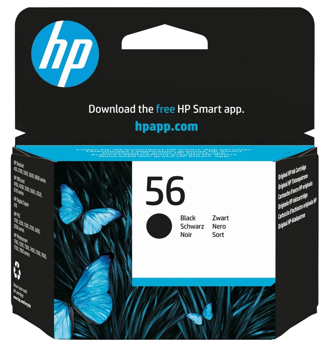 HP 56 Black Original Ink Cartridge - Image 1