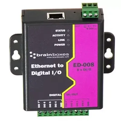 Brainboxes ED-008 network splitter Black Violet