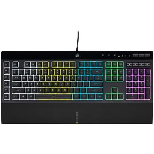 Corsair K55 RGB PRO keyboard Gaming USB QWERTY UK English Black - Image 1