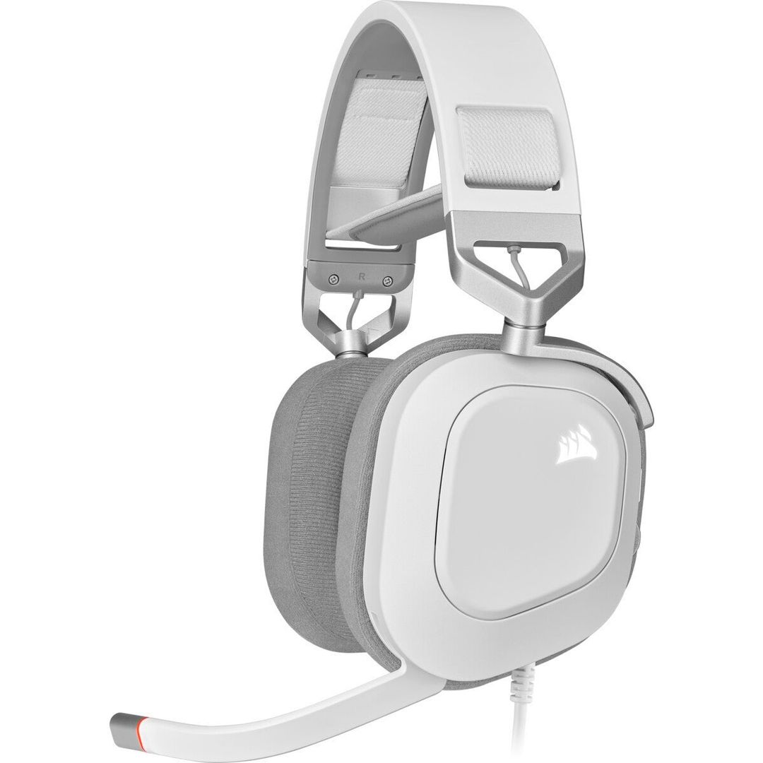 Corsair HS80 RGB USB Headset Wired Handheld Gaming White - Image 1