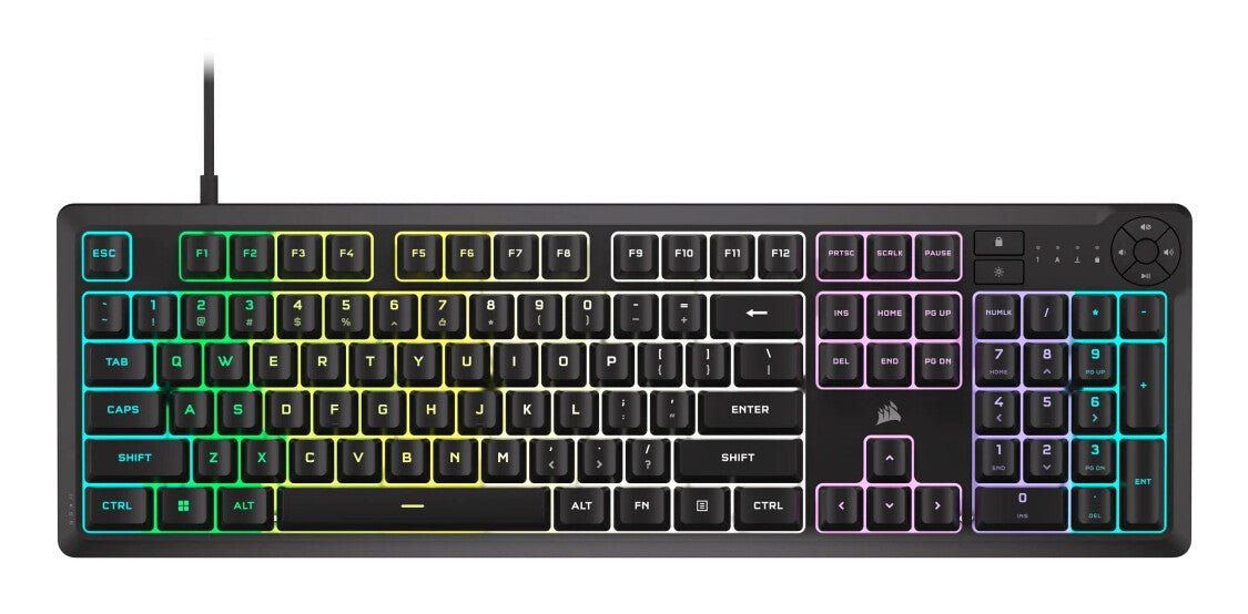 Corsair K55 CORE RGB keyboard Gaming USB Black - Image 1