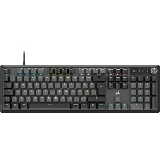 Corsair K70 CORE RGB keyboard Gaming USB QWERTY UK International Grey - Image 1