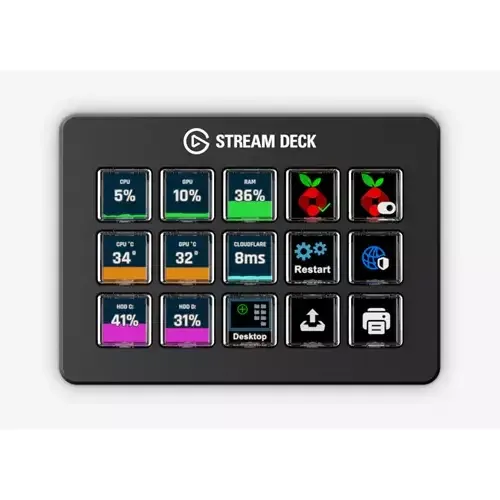 Elgato Stream Deck Scissor Keys Black 15 buttons - Image 1