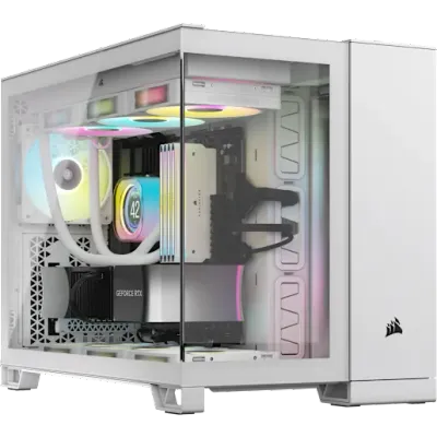 Corsair 2500X RGB Micro Tower White - Thumbnail 2