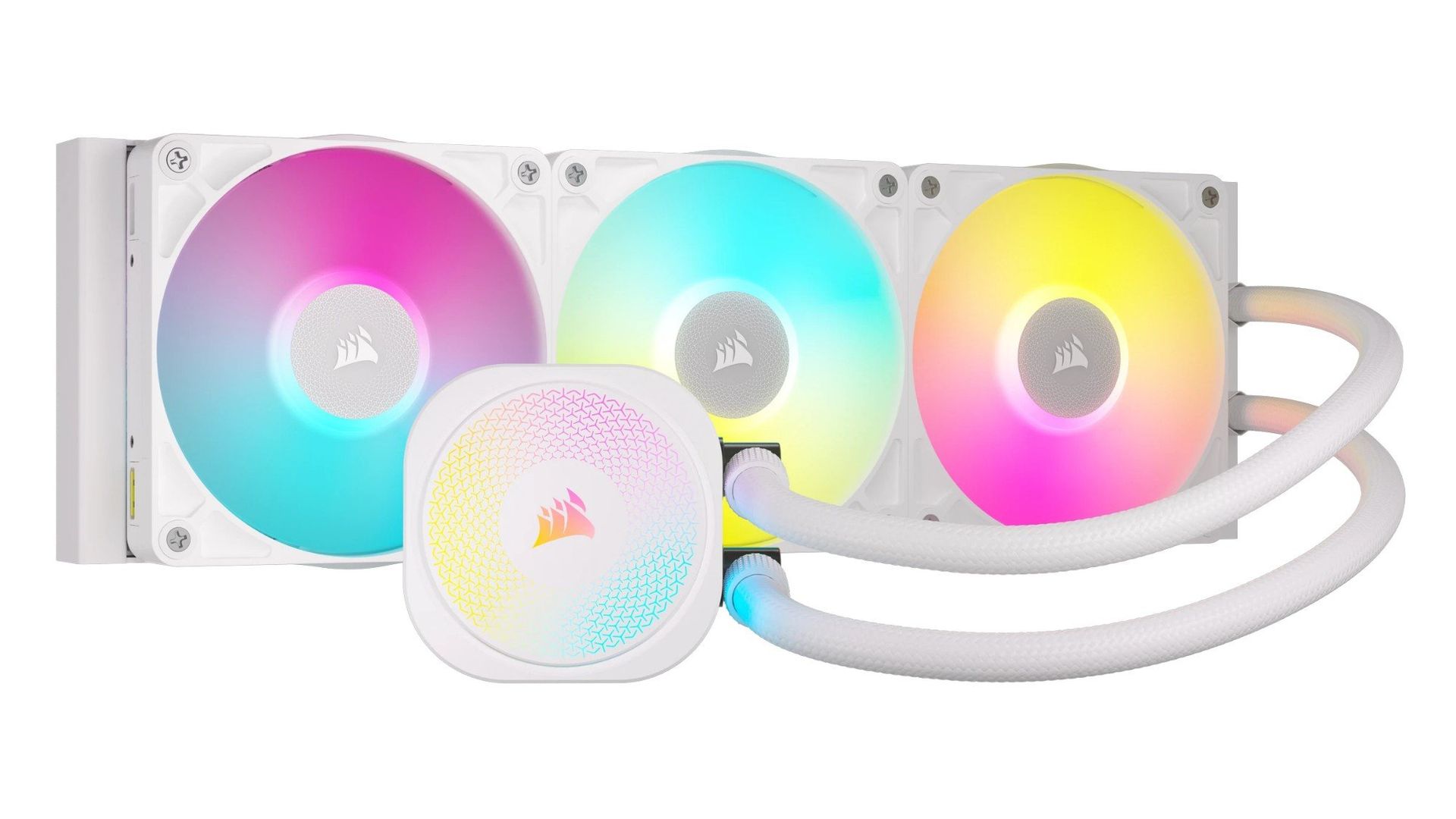 Corsair iCUE LINK TITAN RX RGB Processor All-in-one liquid cooler 12 cm White 1 pc(s) - Image 1