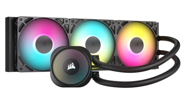 Corsair Nautilus 360 RS ARGB Processor Air cooler Black - Thumbnail 2