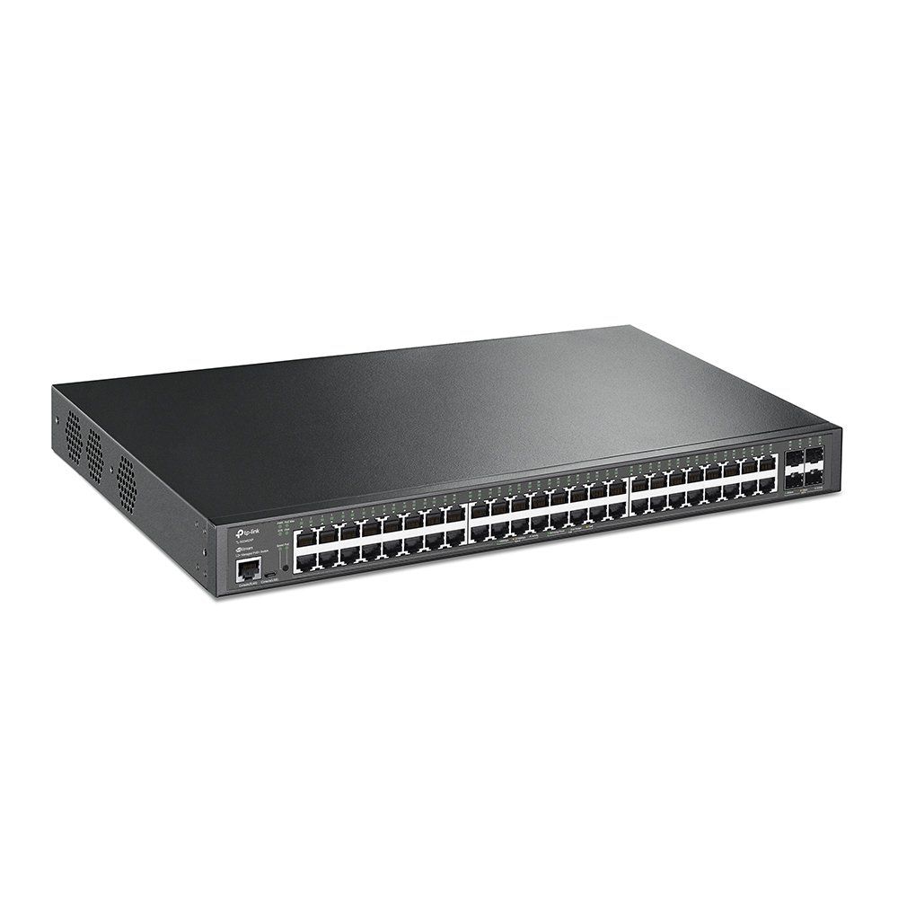 TP-Link JetStream 48-Port Gigabit and 4-Port 10GE SFP+ L2+ Managed Switch with 48-Port PoE+ - Image 1