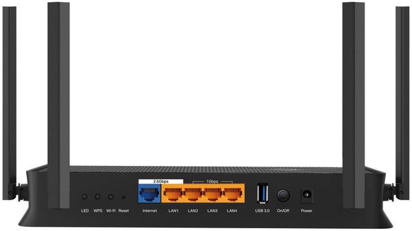 TP-Link Archer BE230 wireless router 2.5 Gigabit Ethernet Dual-band (2.4 GHz / 5 GHz) Black - Thumbnail 2
