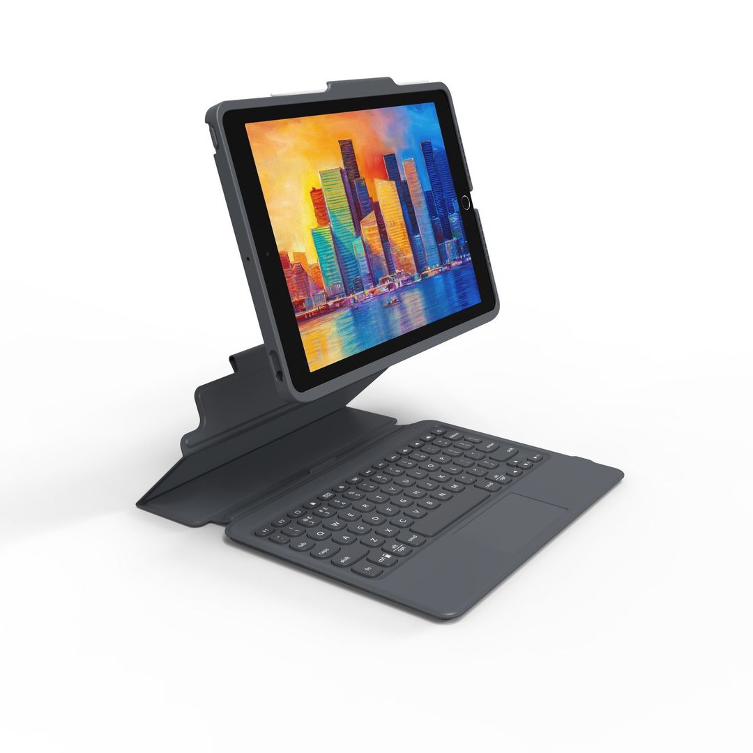 ZAGG Keyboard Pro Keys with Trackpad-Apple-iPad 10.2-Black/Gray-UK - Image 1