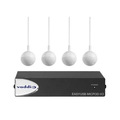 Vaddio EasyUSB MicPOD I/O with Four CeilingMICs (white) - Thumbnail 2