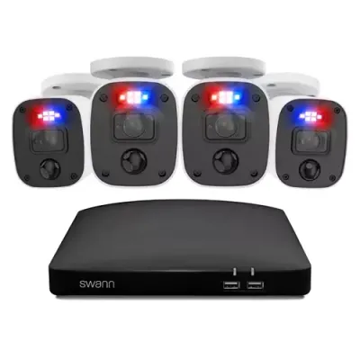 Swann Home Wired 2K DVR Security System - 4 Camera Kit