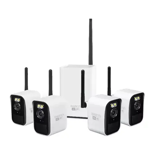 Swann MaxRanger4K Mini Long-Range Wireless Security System with 4 Cameras - Image 1