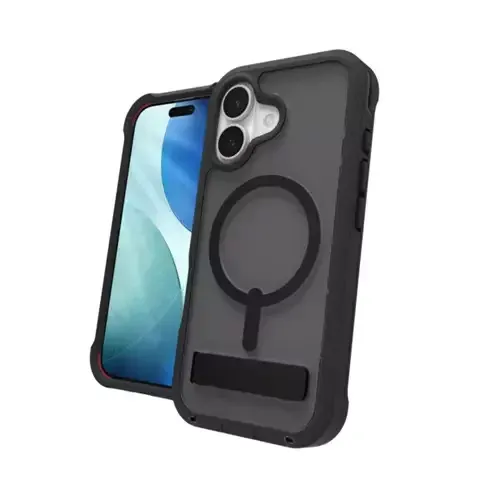 ZAGG Rainier Snap Kickstand ase For Apple iPhone 17 Smoke Black - Image 1