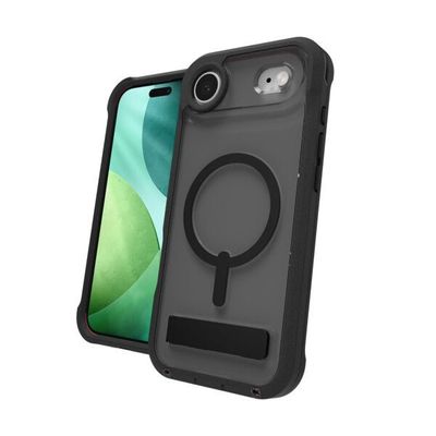 ZAGG Rainier Snap Kickstand ase For Apple iPhone 17 Air Smoke Black - Thumbnail 2