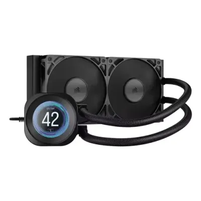 Corsair Nautilus 240 RS LCD Processor All-in-one liquid cooler 12 cm Black 1 pc(s) - Thumbnail 2