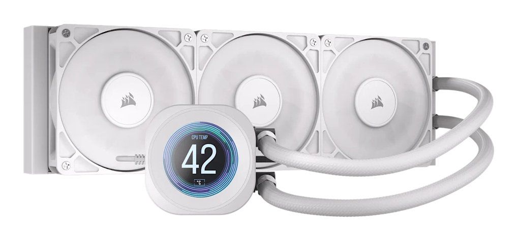 Corsair Nautilus 360 RS Processor All-in-one liquid cooler 12 cm White - Image 1
