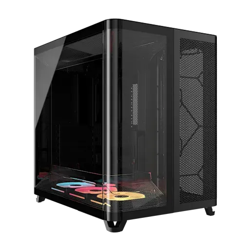 Corsair AIR 5400 LX-R RGB iCUE LINK Midi Tower Black - Image 1