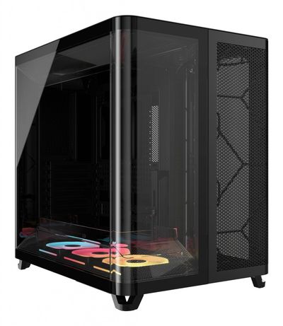 Corsair AIR 5400 LX-R RGB iCUE LINK Midi Tower Black - Thumbnail 3