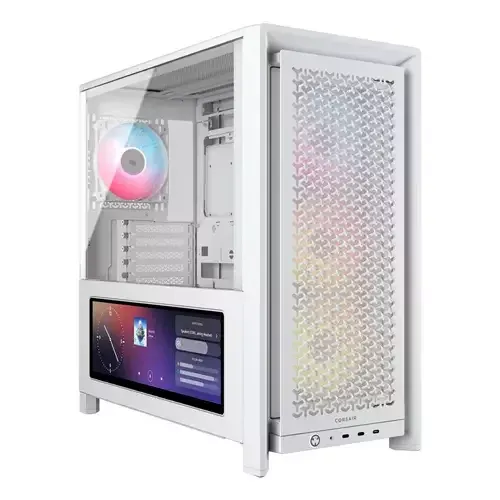 Corsair FRAME 4000D LCD RS ARGB Midi Tower White - Image 1