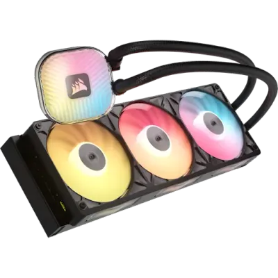 Corsair iCUE LINK TITAN II 360 RX RGB Processor All-in-one liquid cooler 36 cm Black 1 pc(s) - Thumbnail 2