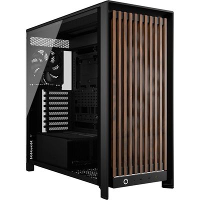 Corsair FRAME 5000D WOOD RS Midi Tower Black, Walnut - Thumbnail 2