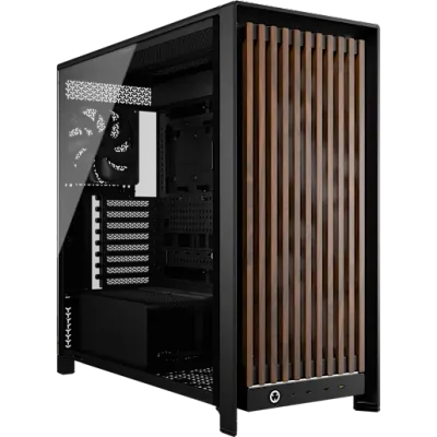 Corsair FRAME 5000D WOOD RS Midi Tower Black, Walnut