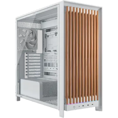 Corsair FRAME 5000D WOOD RS Midi Tower Walnut, White