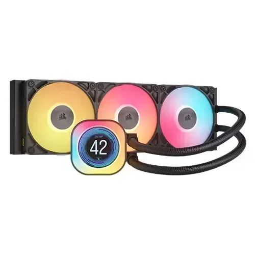 Corsair iCUE LINK TITAN 360 RX LCD Processor Air cooler 12 cm Black 1 pc(s) - Image 1