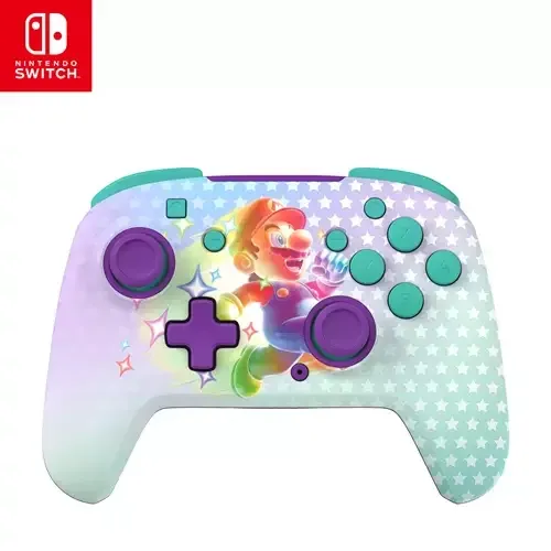 Turtle Beach Rematch Wireless Controller: Invincible Mario Officially Licensed by Nintendo. Also works with Nintendo Switch 2 (C Button is not on this controller) - Image 1