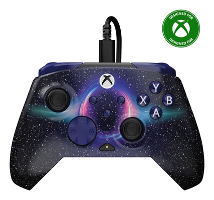 Turtle Beach Rematch Advanced Dark Cosmos Wired Gaming Controller for Xbox and PC Lenticular Multi-Design Remappable Buttons Hall-Effect Hair Triggers 8ft Cable Officially Licensed by Xbox - Thumbnail 2