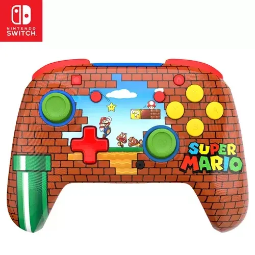 Turtle Beach Rematch Wireless Controller: Mario Bricks Reveal Officially Licensed by Nintendo. Also works with Nintendo Switch 2 (C Button is not on this controller) - Image 1