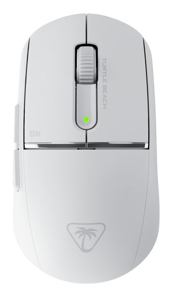 Turtle Beach Burst II Pro White Wireless Esports Gaming Mouse - 8K polling, 57g Ultra Lightweight, 150-hour battery, Optical Switches, Symmetrical, 30K DPI Optical Sensor, 8 programmable inputs