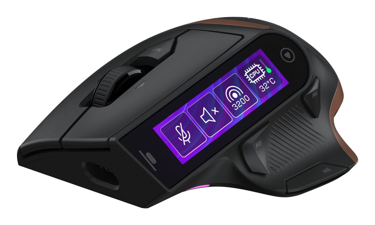 Turtle Beach Command Series MC7 Wireless Gaming Mouse - Built‑In Touchscreen Command Display, True 8K Polling, Owl‑Eye 30K DPI Optical Sensor, Tri‑Mode Connectivity, Titan Optical Switches - Image 1