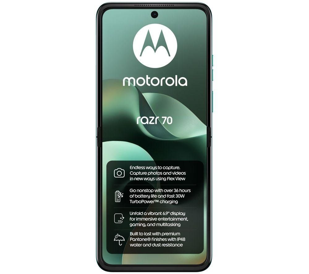 Motorola razr 70 17.5 cm (6.9") Dual SIM Android 16.0 5G USB Type-C 8 GB 256 GB 4800 mAh Dark Green - Image 1