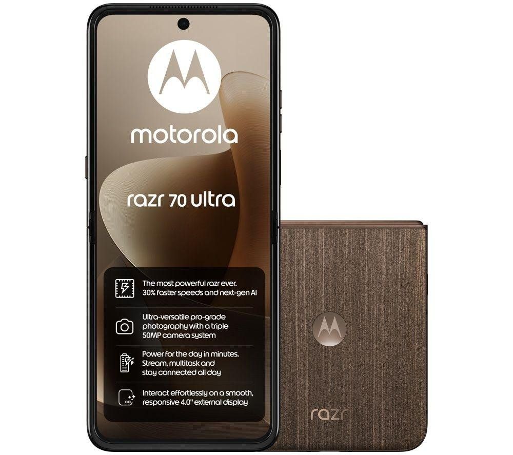 Motorola razr 70 ultra 17.7 cm (6.96") Dual SIM Android 16.0 5G USB Type-C 16 GB 512 GB 5000 mAh Wood - Image 1