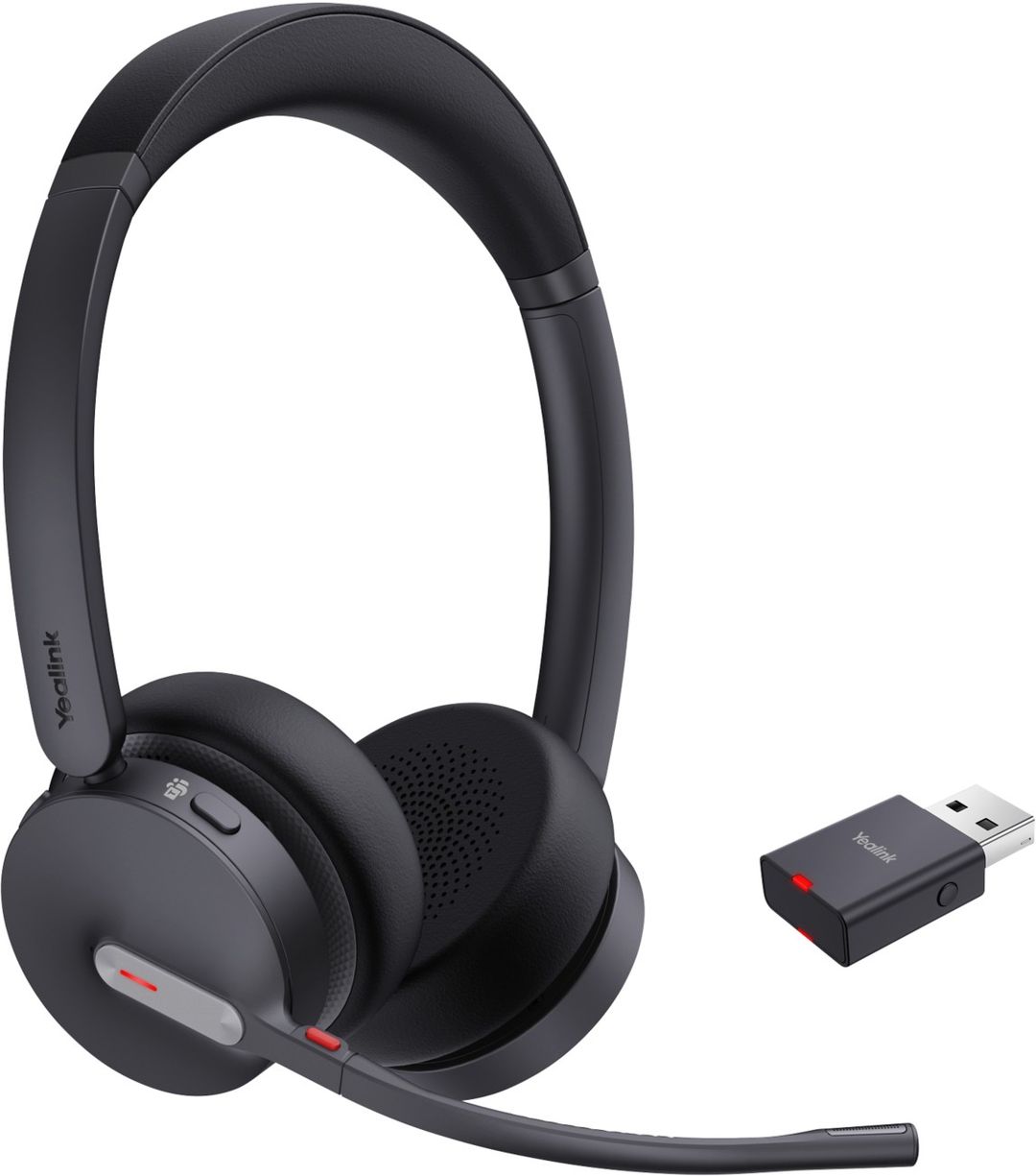 Yealink WH64 Hybrid Dual Teams Headset Wireless Head-band Office/Call center Micro-USB Bluetooth Black - Image 1