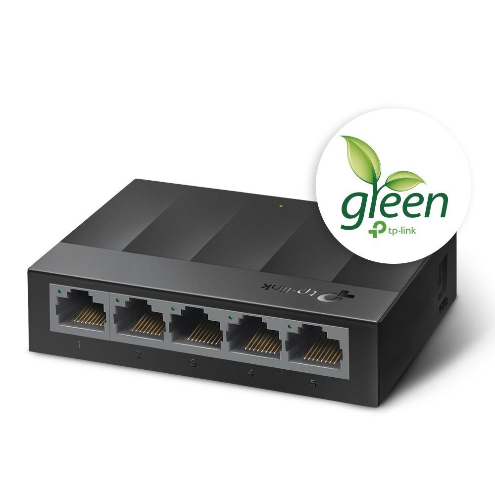 TP-Link LS1005G network switch Unmanaged Gigabit Ethernet (10/100/1000) Black - Image 1
