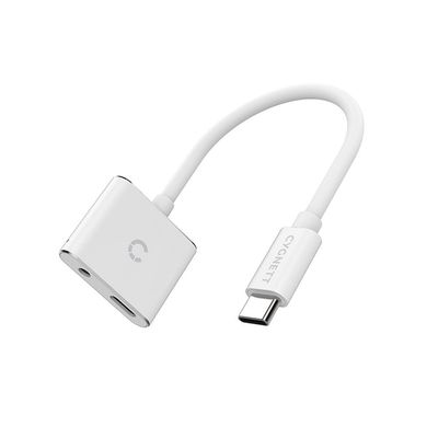 Cygnett CY2866PCCPD audio cable 0.13 m 3.5mm USB Type-C White - Thumbnail 2