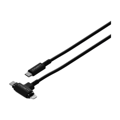 Cygnett CY5106PCUSA USB cable USB 2.0 1 m USB C USB A 0.48 Gbit/s 60 W Black - Thumbnail 2