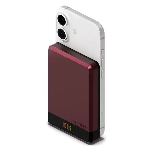 Cygnett MagSlim 10000 mAh Wireless charging Cherry colour - Image 1
