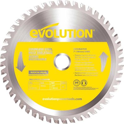 Evolution EVOBLADESS Stainless Steel Cutting Circular Saw Blade 180 X 20Mm X 48T