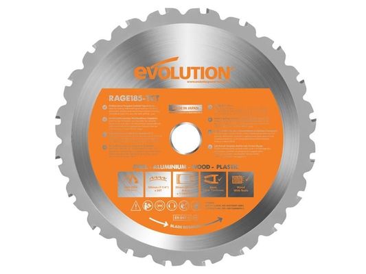 Evolution Evolution R185TCT-20CS 185mm Multi-Material Blade for Circular and Chop Saws