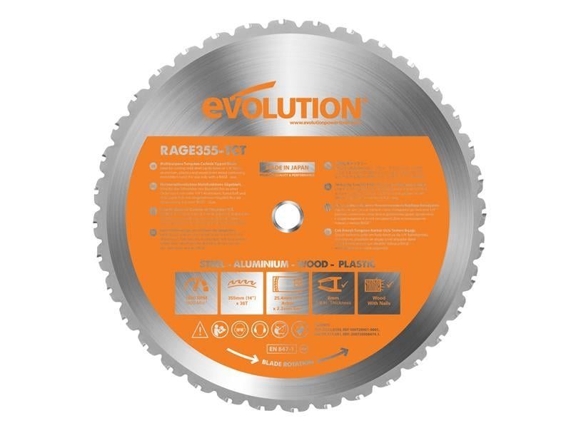 Evolution Evolution RAGE 2 355mm Replacement Multi Purpose TCT Blade - Image 1