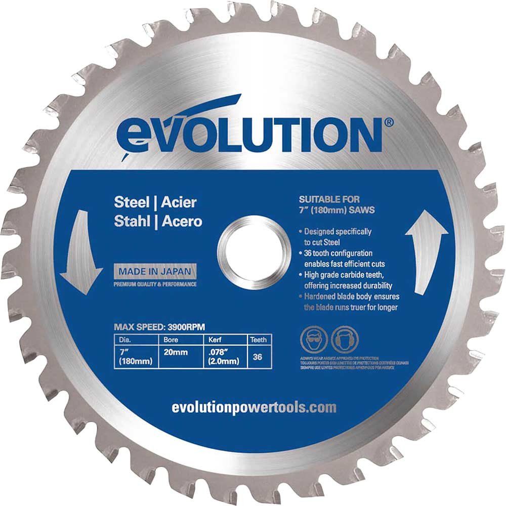 Evolution Thin Steel Cutting Saw Blade 355mm 90T 25.4mm - Image 1