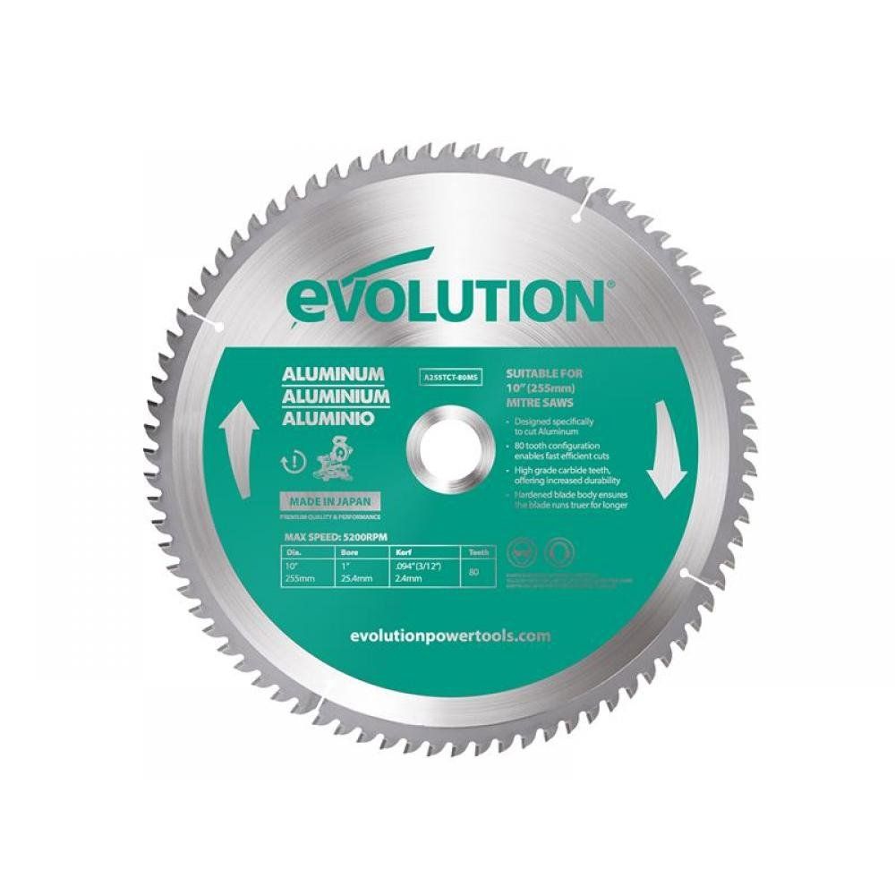 Evolution Evolution A255TCT-80MS 255mm Aluminium Blade - Image 1