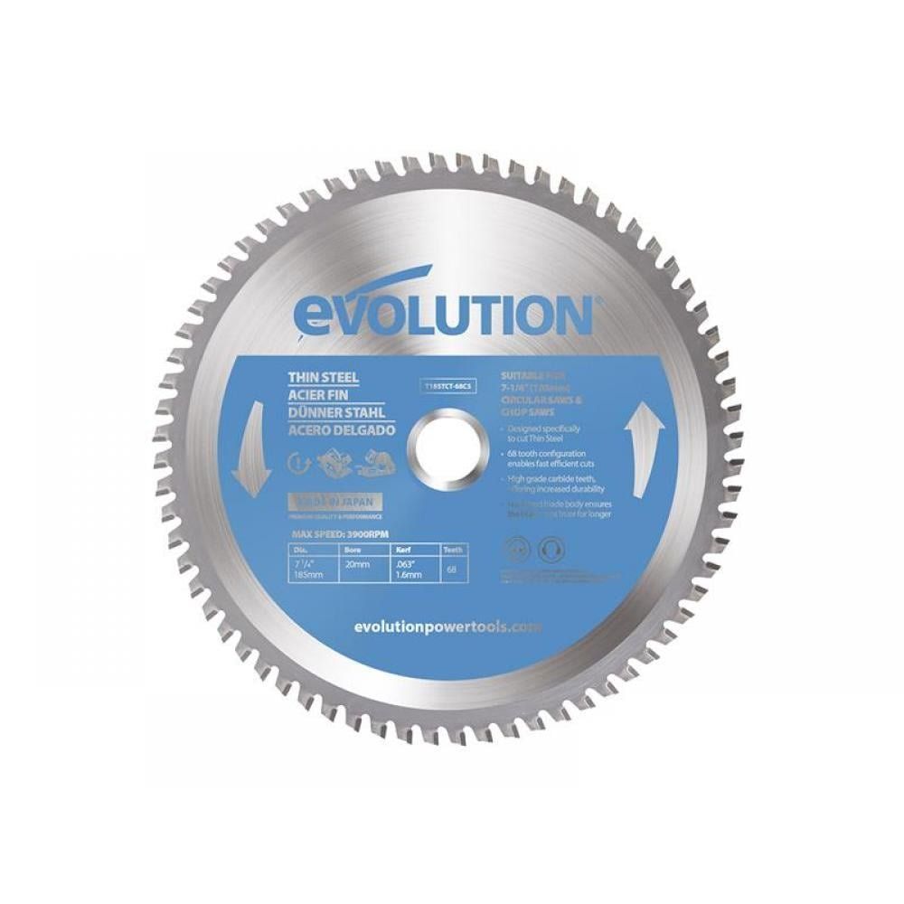 Evolution Evolution T185TCT-68CS 185mm Thin Steel Blade - Image 1